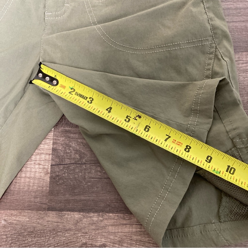 Athleta Women’s Bermuda Hiking Green Mesh-Lined Shorts Sz S - Picture 11 of 15
